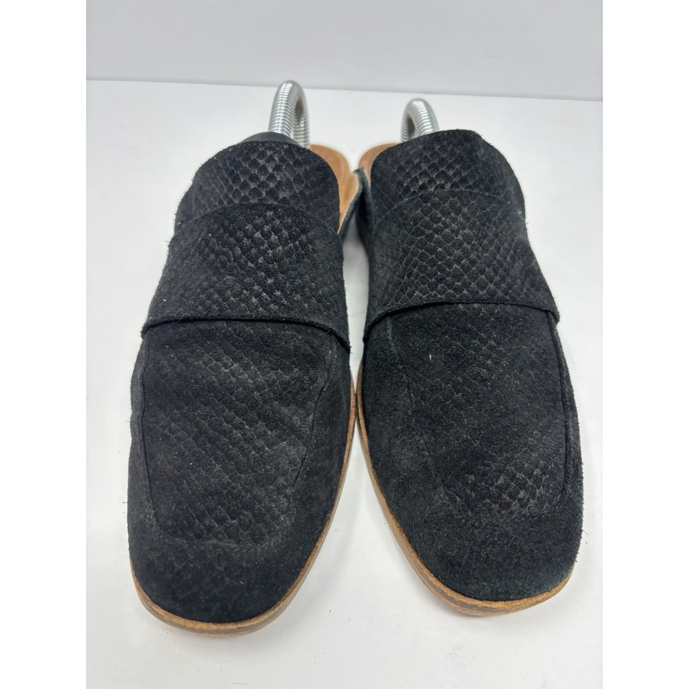 Free People Slip On Mules Flats Shoes Women's Size 39 EU/ 9US Black Suede - Picture 2 of 8
